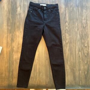 Topshop black jeans Jamie style petite size 25 brand new
